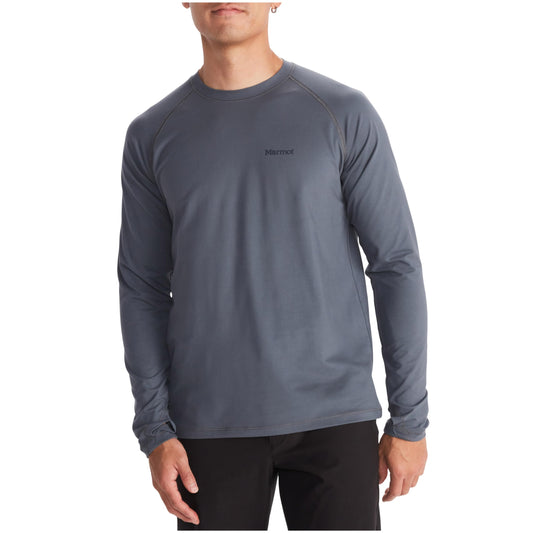 MARMOT Men's Windridge Moisture-Wicking, Eco-Friendly, Breathable, UPF Long Sleeve Shirt, Steel Onyx, Medium
