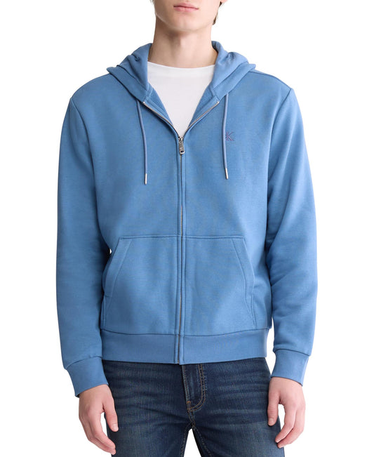 Calvin Klein Men's Relaxed Fit Archive Logo Fleece Full Zip Hoodie