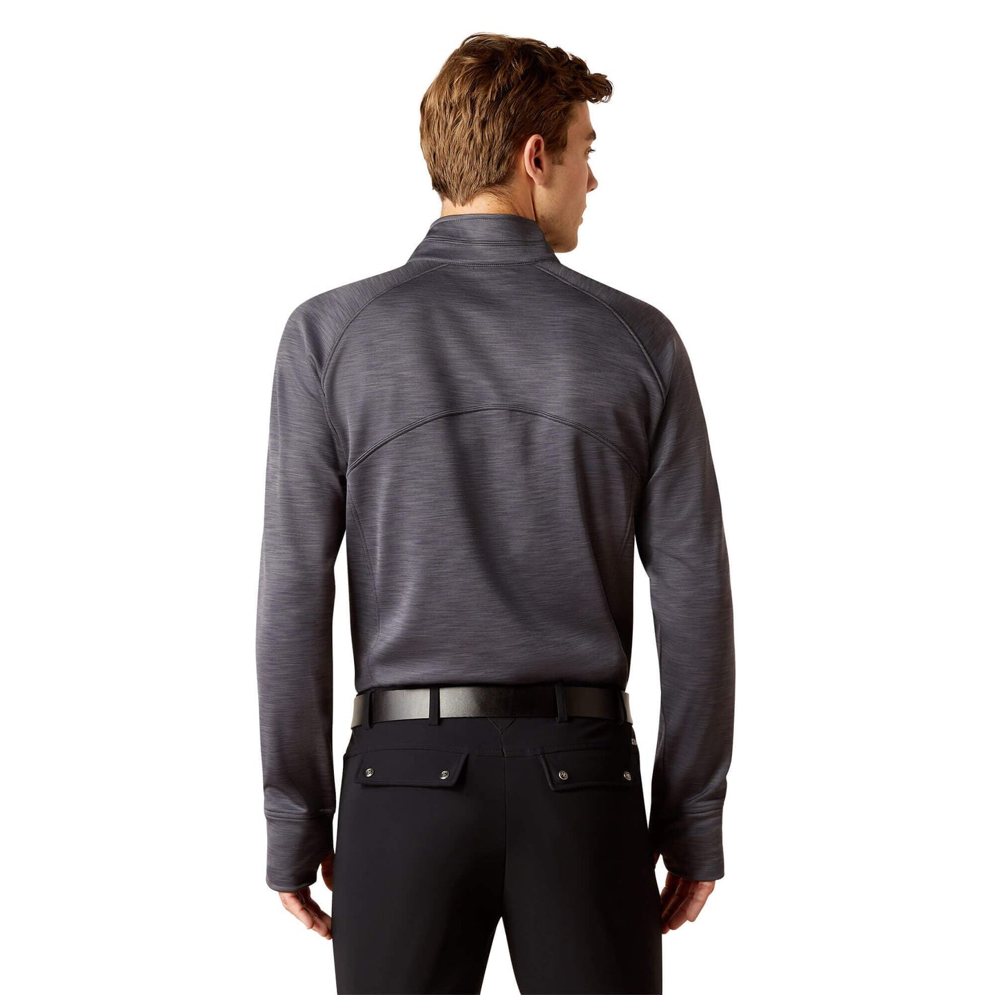 ARIAT Men's Tek Team 1/2 Zip Sweatshirt - Ebony, X-Small