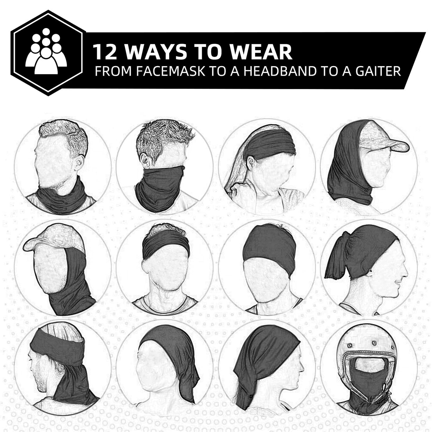 ROCKBROS Cooling Neck Gaiter Bandana Face Mask for Men Neck Gaiters Summer Half Face Scarf Cover Sun UV Protection