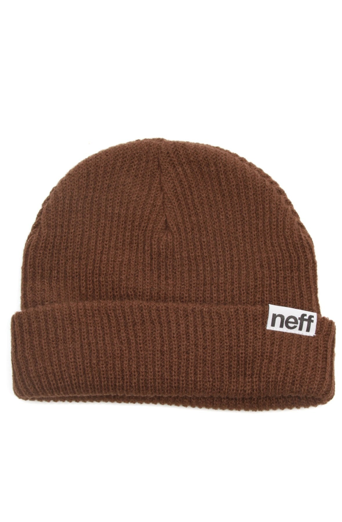 NEFF Men's fold Beanie, Brown, One Size