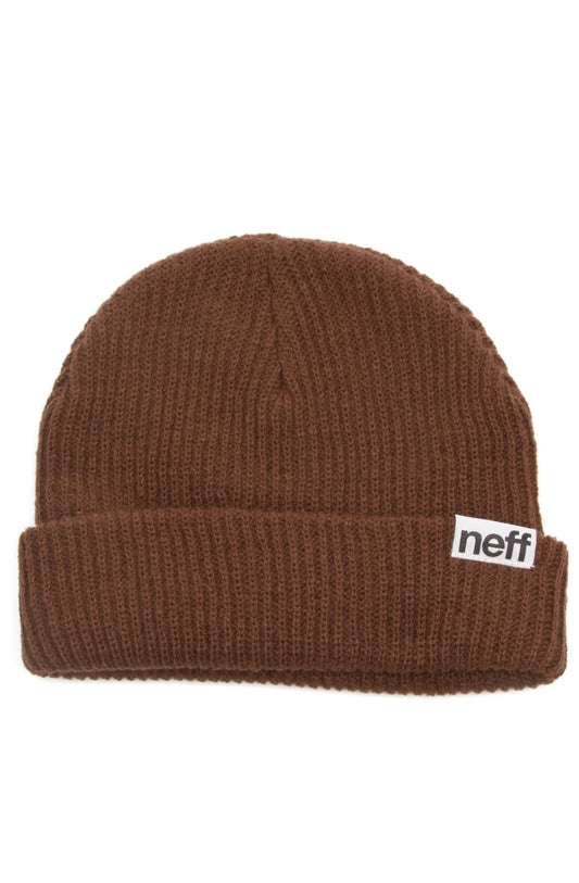 NEFF Men's fold Beanie, Brown, One Size