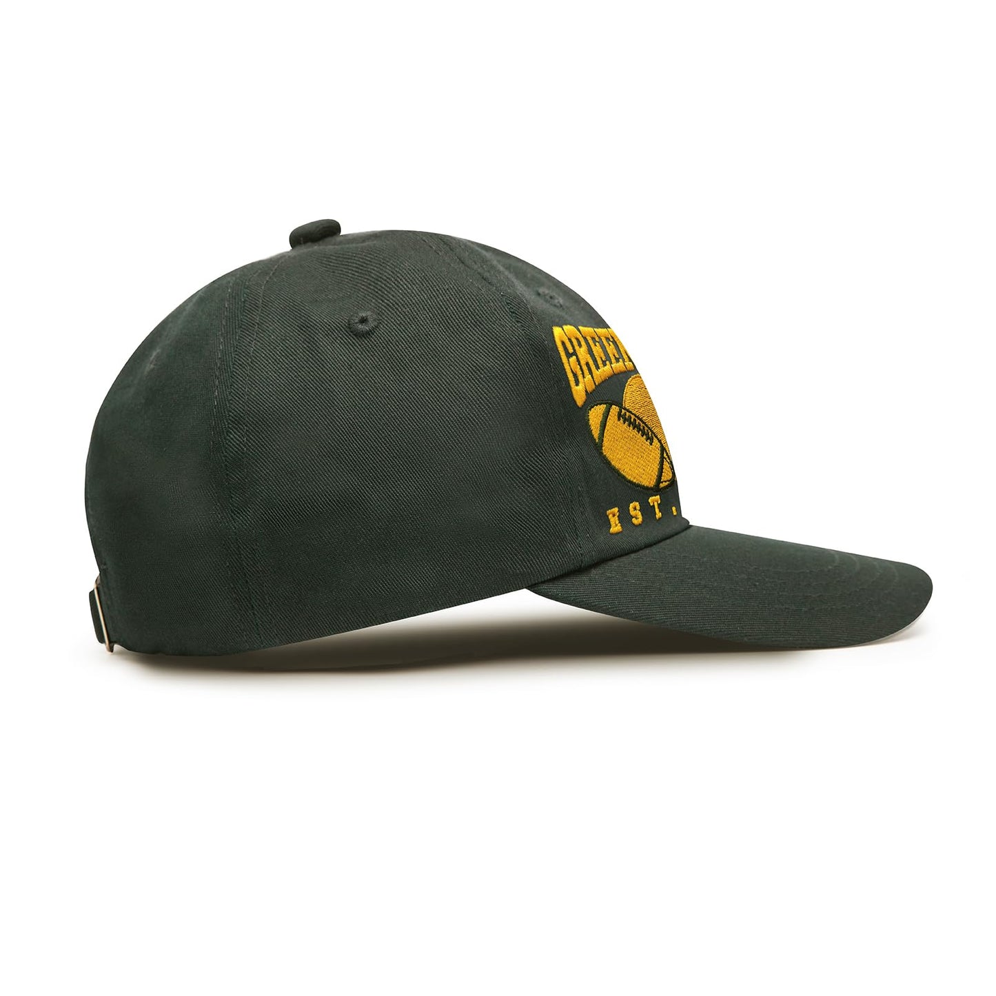 3D Embroidered Green Bay Hat for Men Women, Unisex Adjustable Baseball Cap Trucker Hats for American Football Fans Gifts