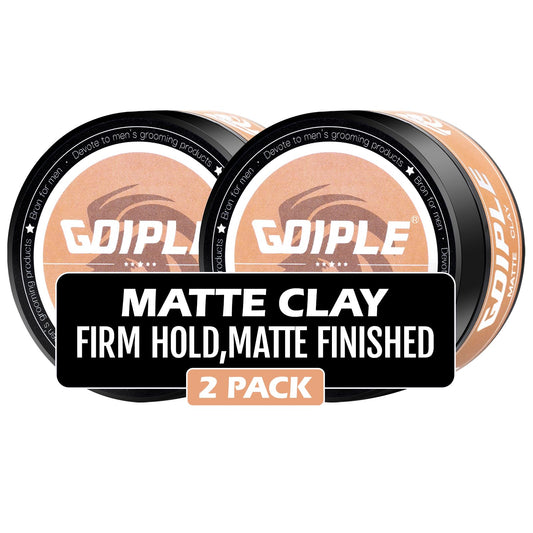 Hair Styling Clay for Men Firm Hold - Matte Finish Hair Clay Hair Paste Water Based Matte Texture Pomade Mens Hair Products - Hair Paste Clay Pomade Ideal for All Men's Hair Types 3.5oz (2PCS)