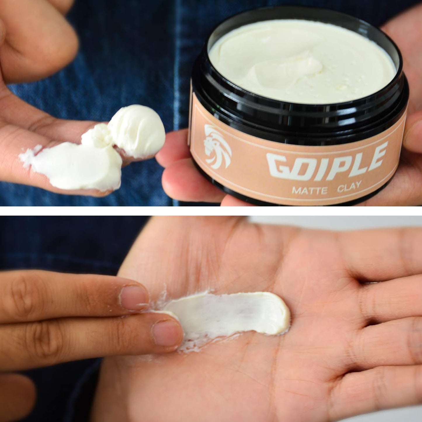 Hair Styling Clay for Men Firm Hold - Matte Finish Hair Clay Hair Paste Water Based Matte Texture Pomade Mens Hair Products - Hair Paste Clay Pomade Ideal for All Men's Hair Types 3.5oz (2PCS)