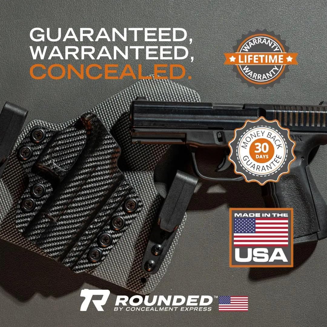 Concealment Express IWB Holster fits CZ P10C | RH | BLK KYDEX | USA Made | Rounded Gear