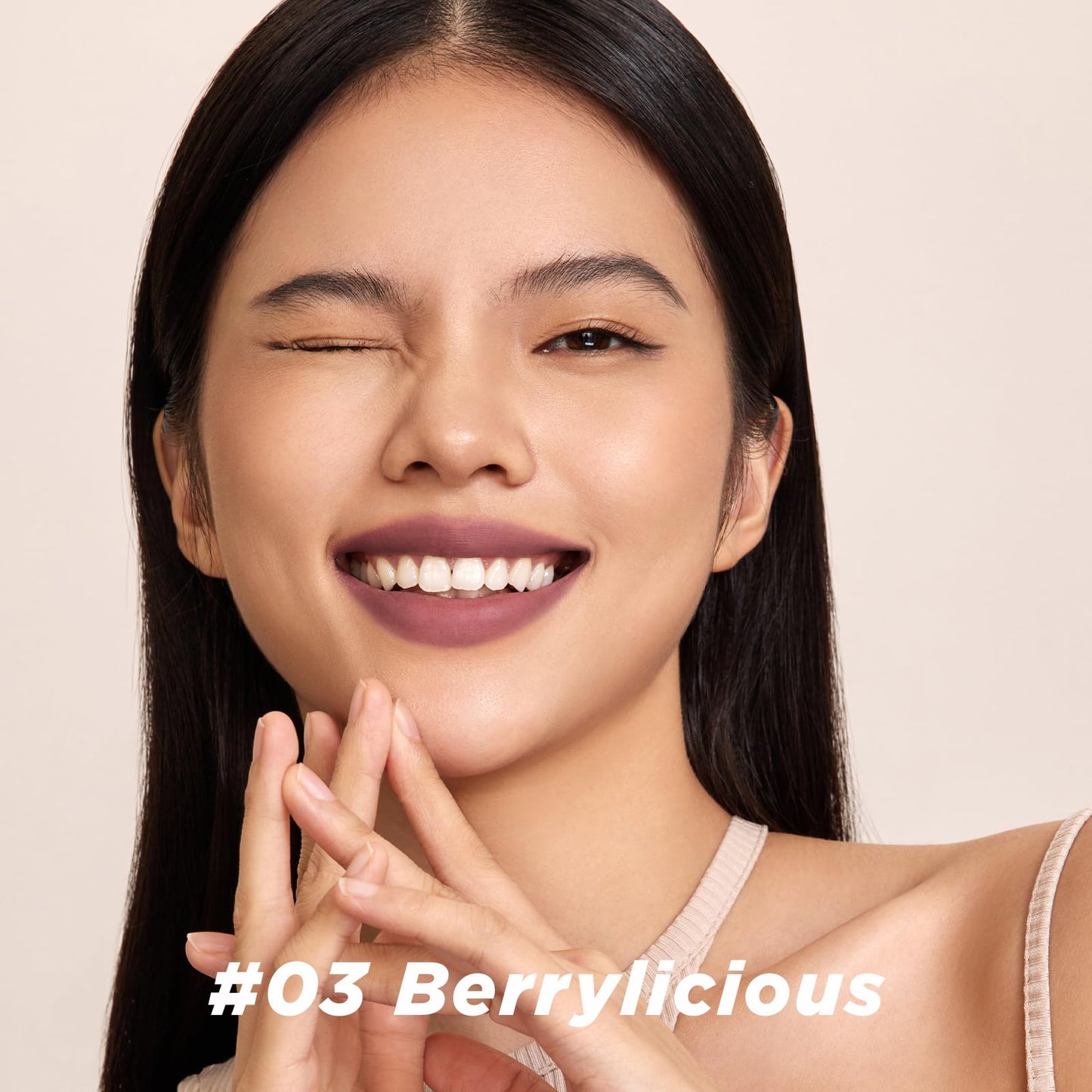 ITY Velvet Matte Finish Lip Stain-Mousse Textured Lip Clay, Nude Shade, Conceals Lip Lines, Rich Pigment Lip Tint Lipsticks, 0.14 oz (4g) in Berrylicious