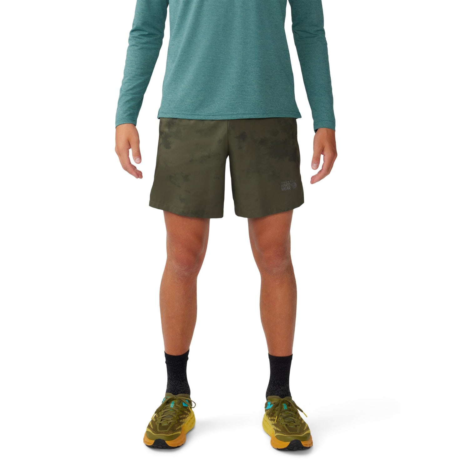 Mountain Hardwear Men's Standard Shade Lite Short, Dark Pine Nebula Print, XX-Large Long