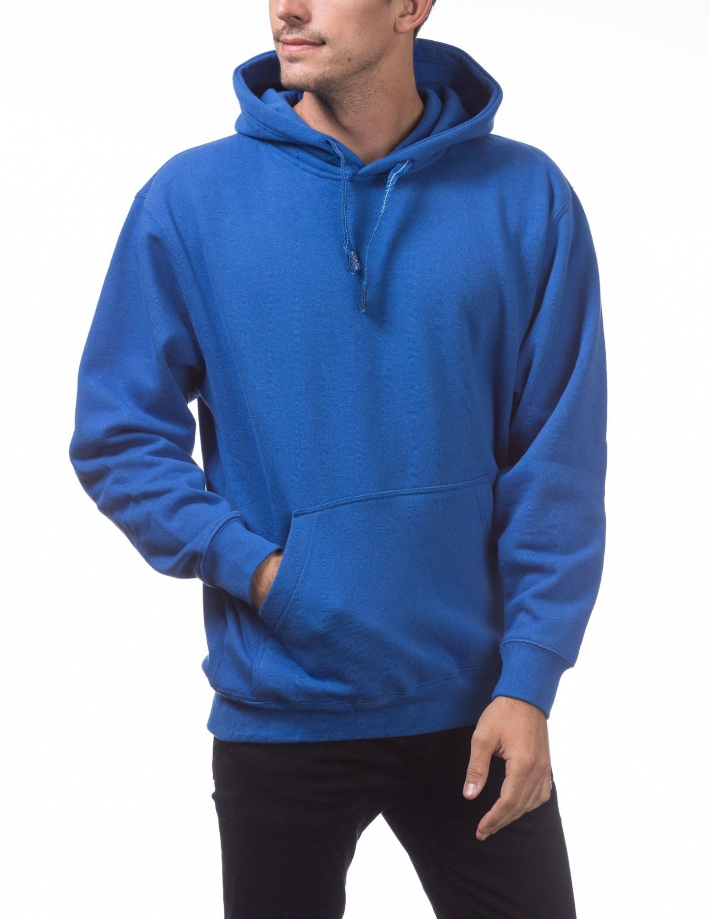 Pro Club Men's Heavyweight Pullover Hoodie (13oz), Royal Blue, Large