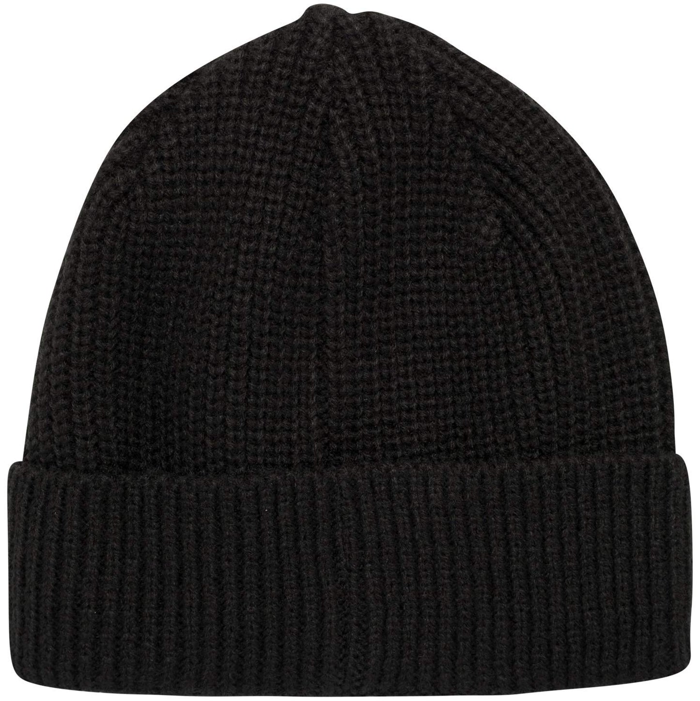 Hurley Men's Cuffed Beanie - Classic Midweight Loose Knitted Winter Hat for Men, Black