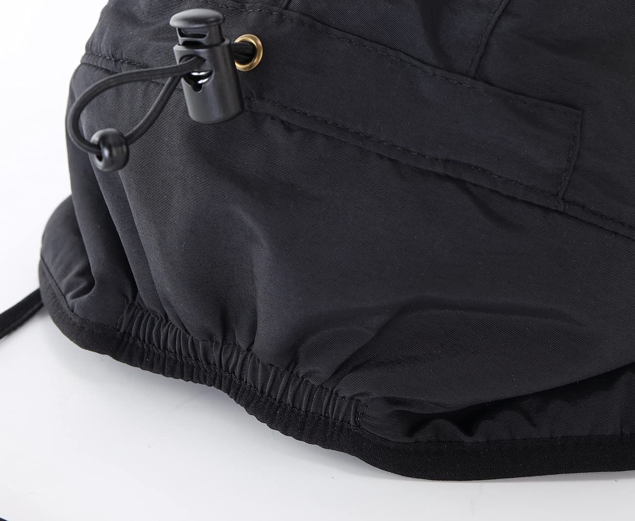 Home Prefer Waterproof Mens Winter Hats with Brim Fleece Lined Earflaps Hat Warm Baseball Cap with Earflaps Trapper Hat Black