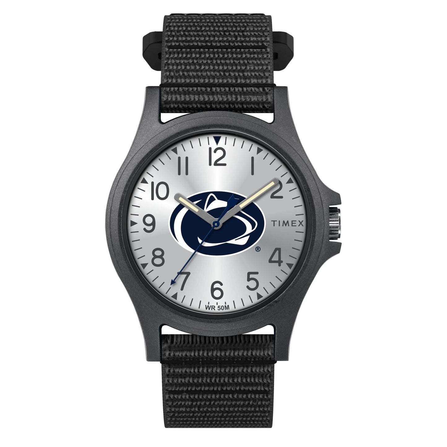 Timex Men's Collegiate Pride 40mm Watch – Penn State Nittany Lions with Black FastWrap Strap
