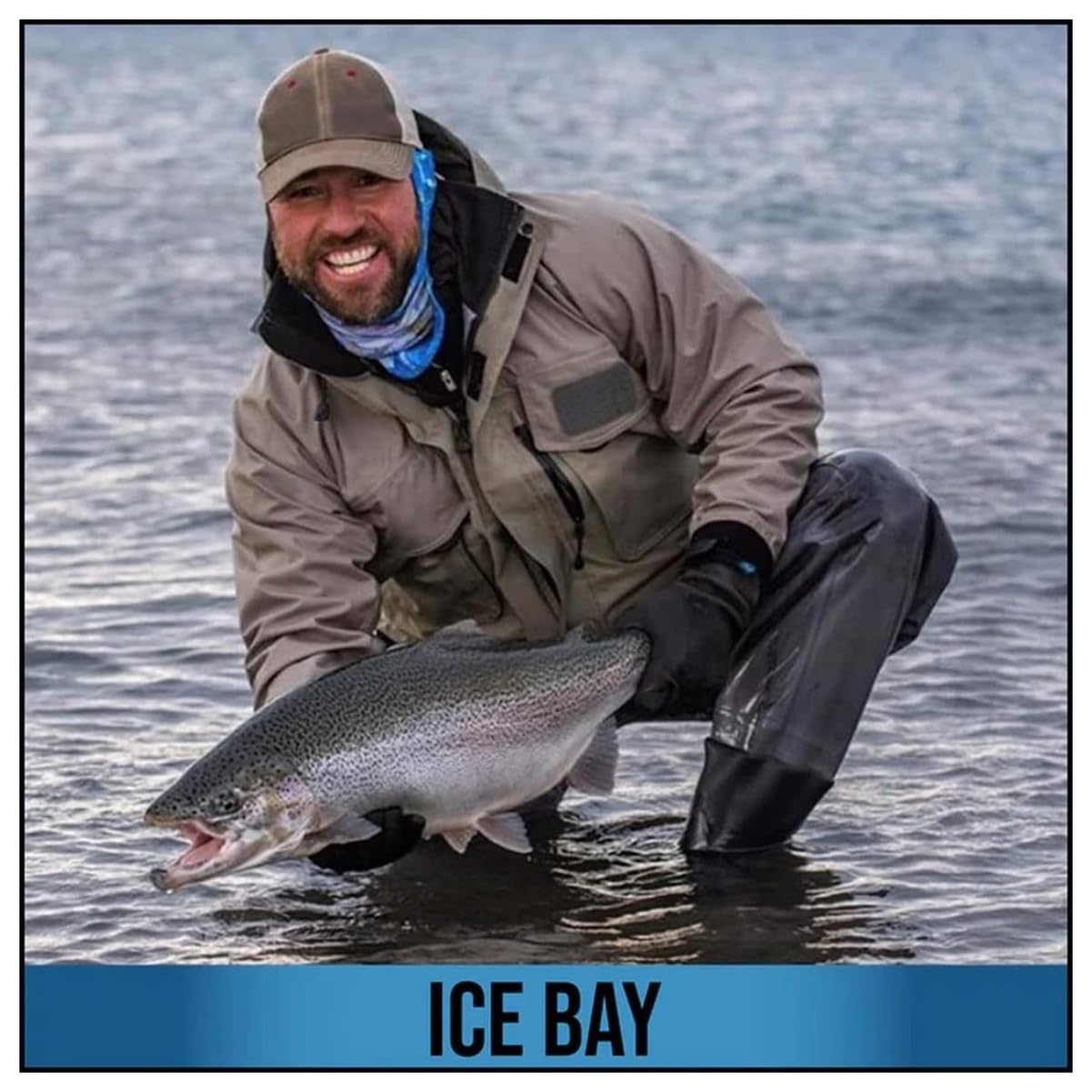 Glacier Glove Men's Ice Bay Waterproof Fleece-Lined Blind Stitched Neoprene Gloves | Seamless Palm with Sharkskin Texture, Gray, XX-Large