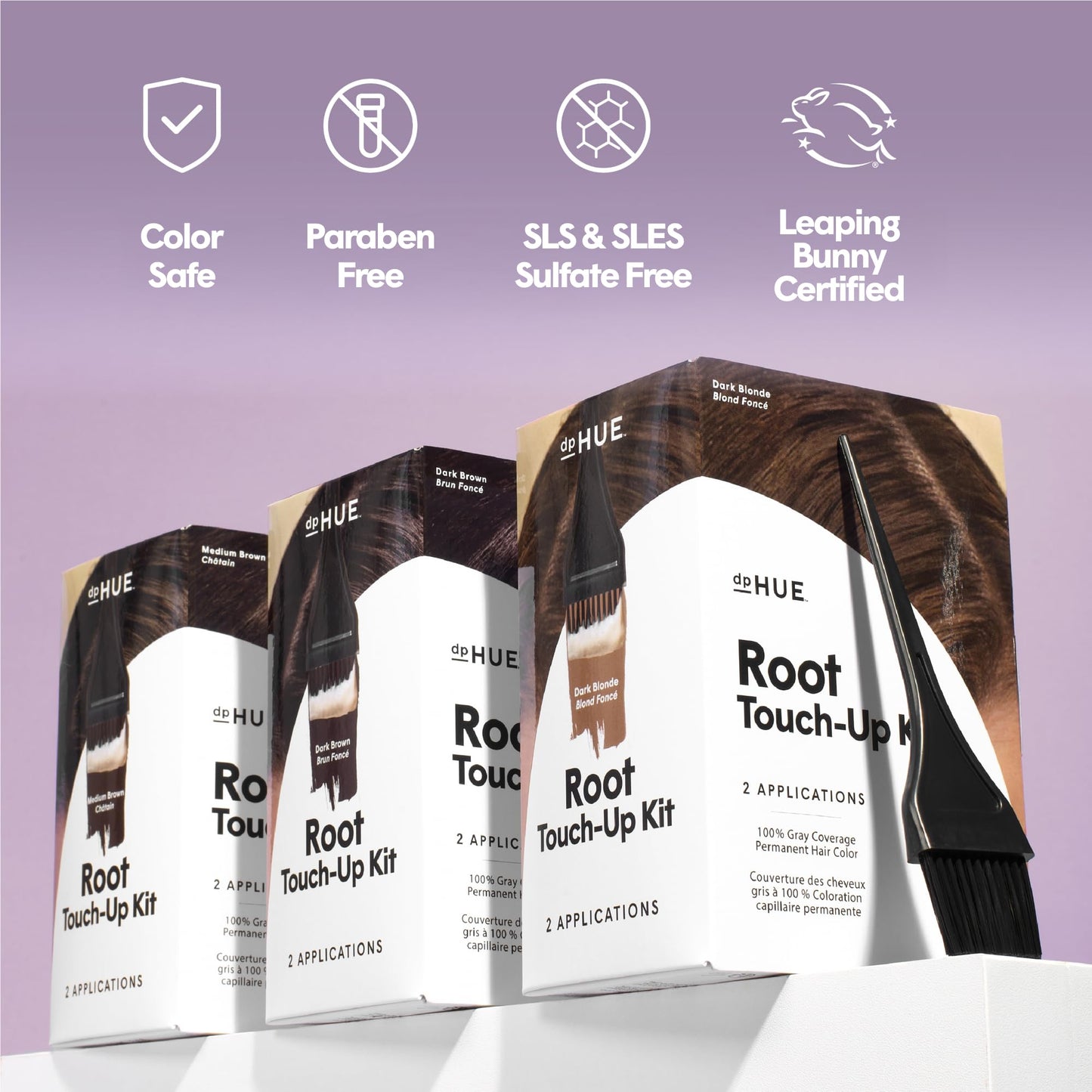 Dphue Root Touch-Up Kit - Black Unisex Hair Color 2 Applications