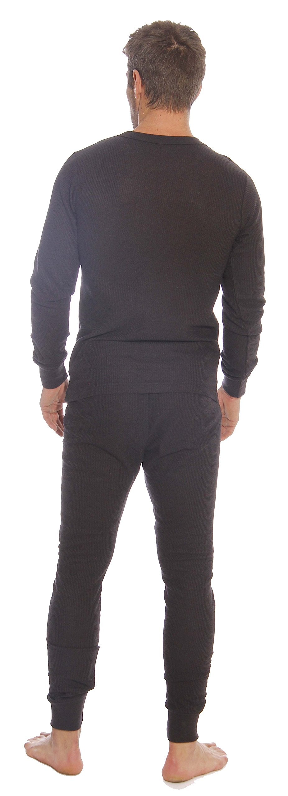 At The Buzzer Thermal Underwear Set for Men 95962-Black-L