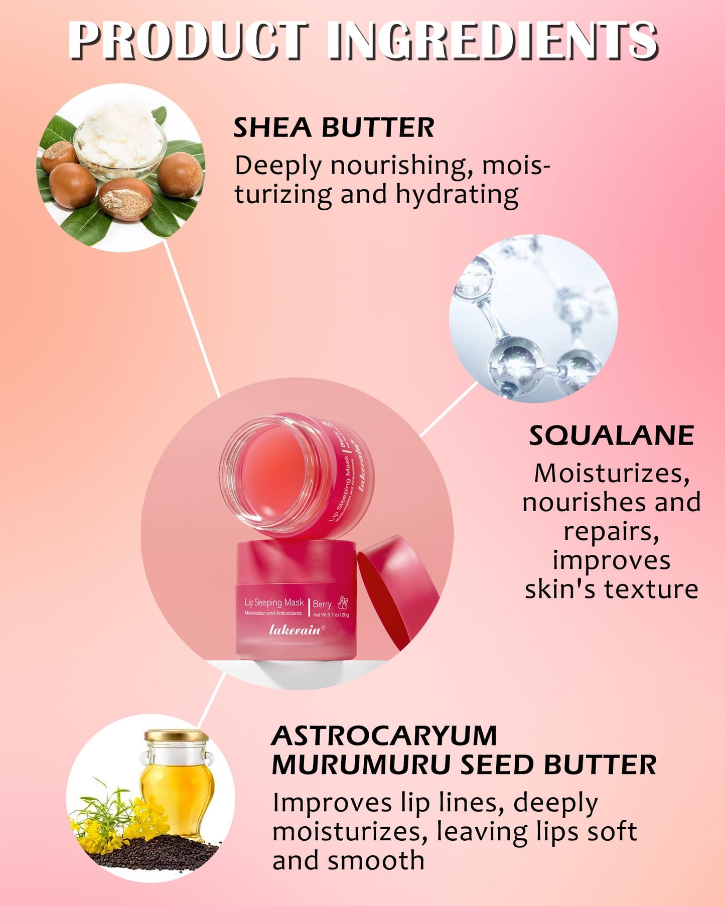 Sleeping Lip Mask, Overnight Hydrating & Prevention Dry and Cracked Lips Scrubs Exfoliator & Moisturizer, Ultra-Nourishing Lip Sleeping Mask with Wand, Lip Care Therapy Treatment for Women-04#Grape