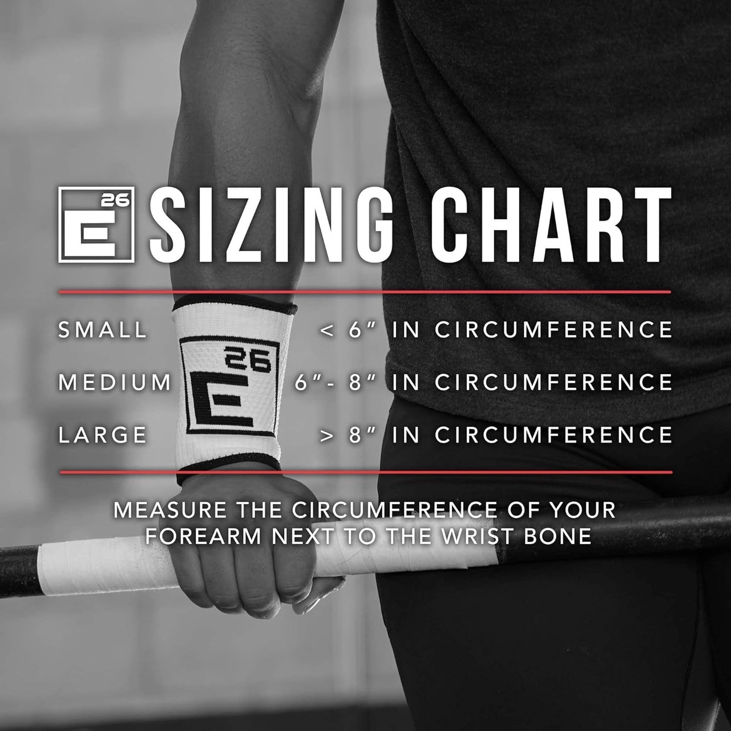 Element 26 Sweat Wicking Wrist Bands (4 Pack), Blue, Medium - Sweat Bands for Wrists - Sweat Bands for Cross Training, Weightlifting, Functional Fitness, WODs, Sports