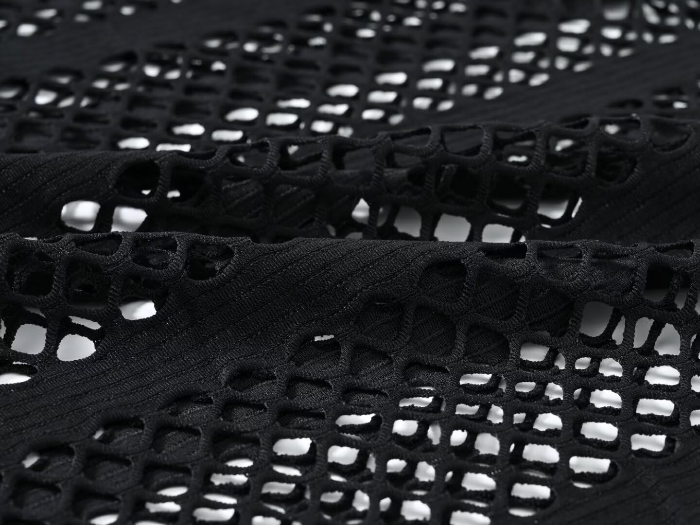 HASWECHYS Men's Mesh Fishnet Fitted Sleeveless Muscle Top Black Green M