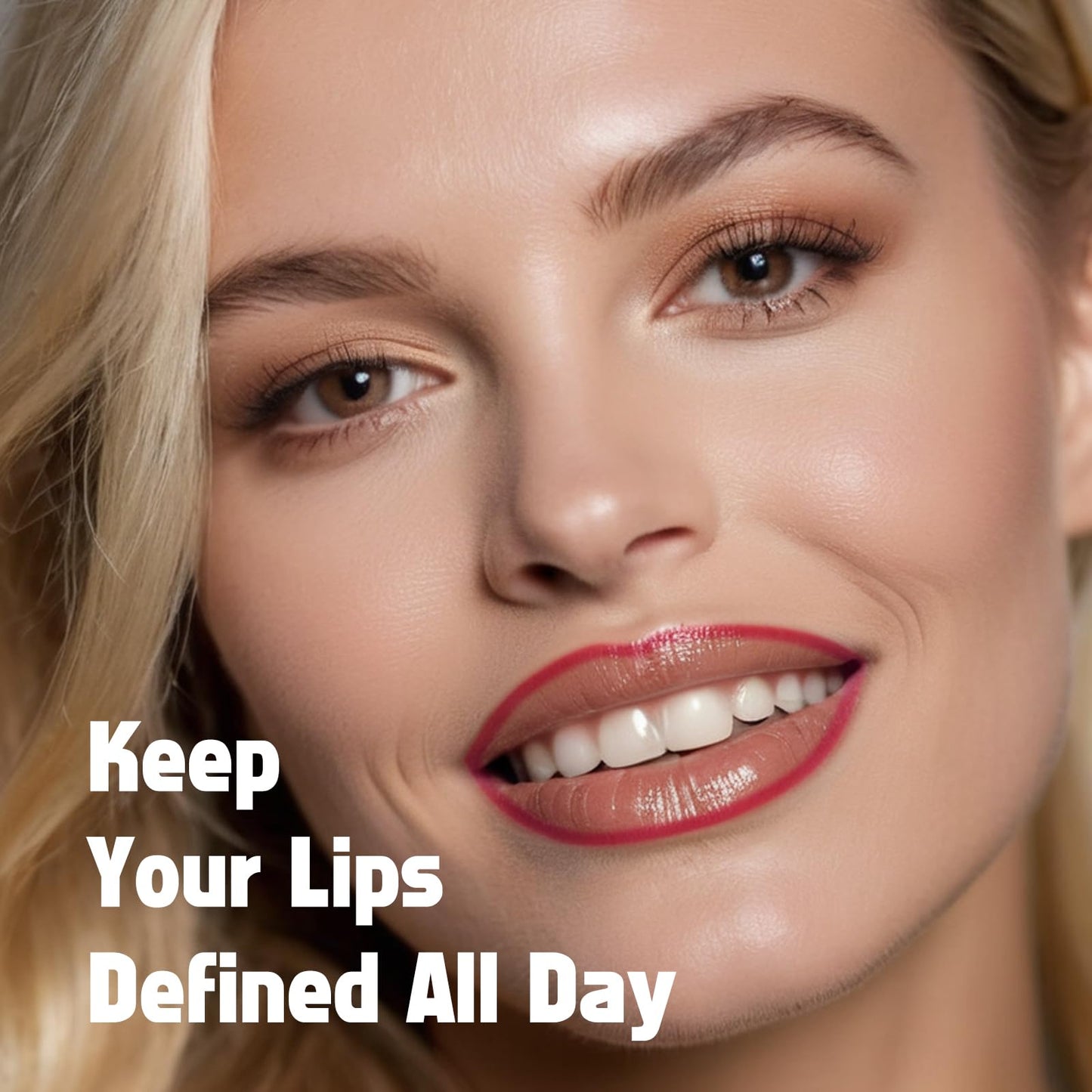 KIMUSE Peel Off Lip Liner Stain, Long Lasting Lip Tint Stain, Waterproof, Transfer-Proof, Highly Pigmented Color Lip Stain Liner, Matte Finish