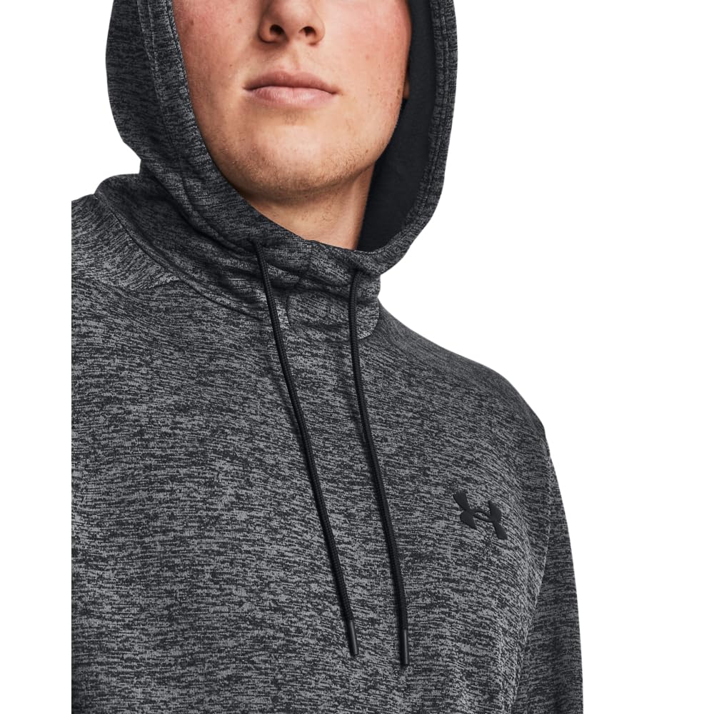 Under Armour Men's ArmourFleece Twist Hoodie, (001) Black / / Black, Medium