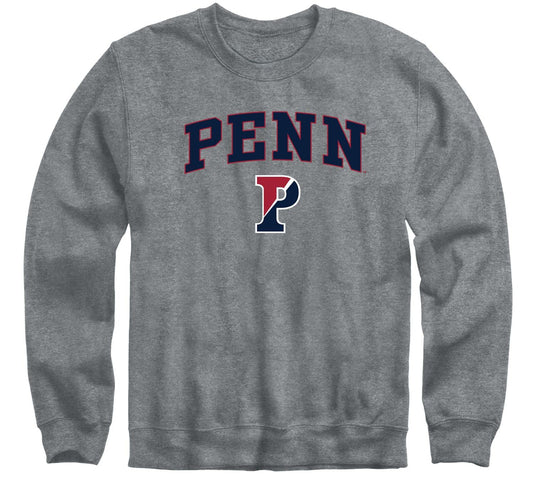 Barnesmith University of Pennsylvania UPenn Quakers Adult Unisex Crewneck Sweatshirt, Spirit, Charcoal Grey, Medium