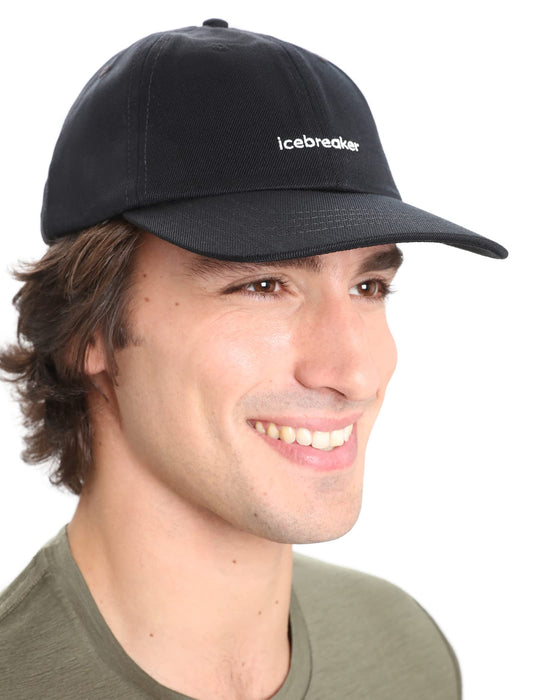 Ice Breaker Merino Unisex 6 Panel Hat Black