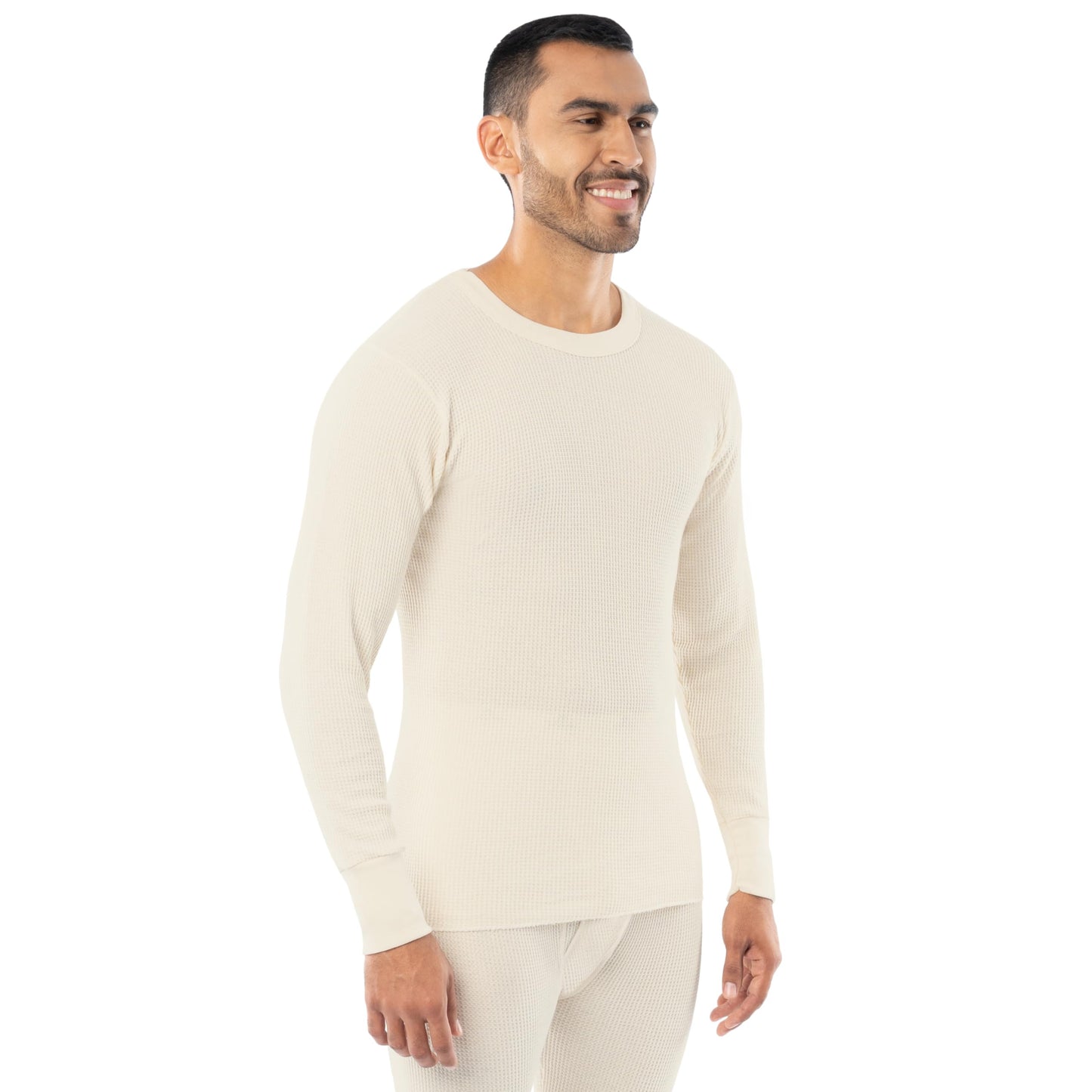 Indera Heavyweight Cotton Waffle Long Johns Thermal Undershirt for Men