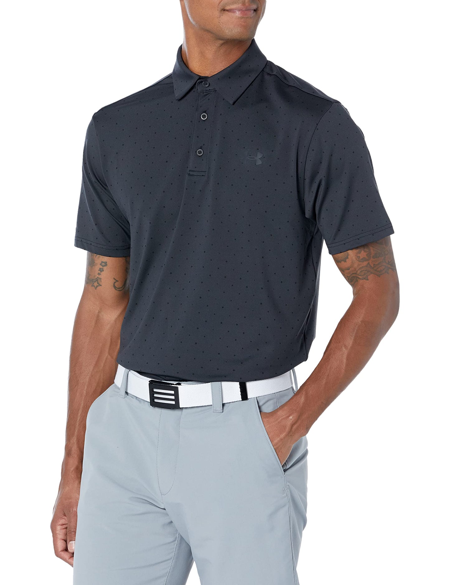 Under Armour Men's Playoff 2.0 Golf Polo, (051) Black/Galaxy Black/Black, X-Small