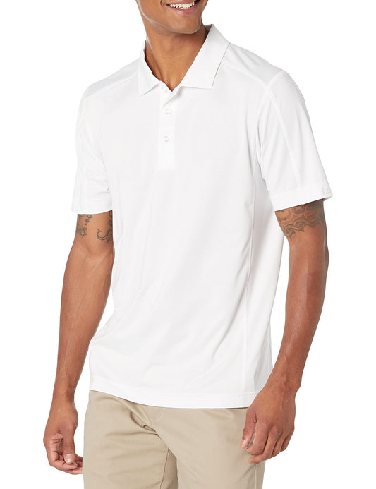 Cutter & Buck Men's Cb Drytec Genre Polo Shirt, White, Large