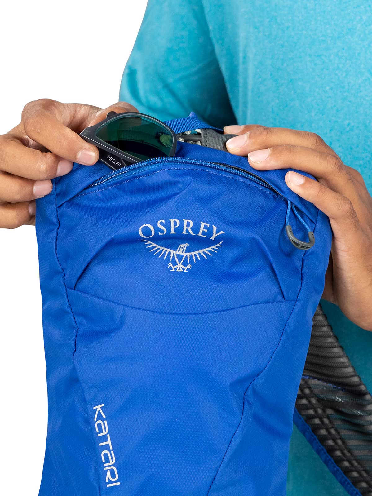 Osprey Katari 3L Men's Biking Backpack with Hydraulics Reservoir, Cobalt Blue