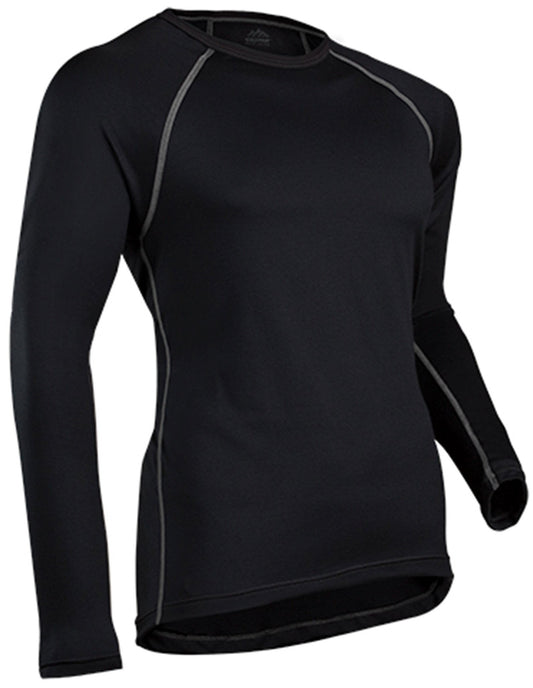 ColdPruf Quest Performance Crew Neck Base Layer, Thermal Long-Sleeve Top, Men, Black, XX-Large