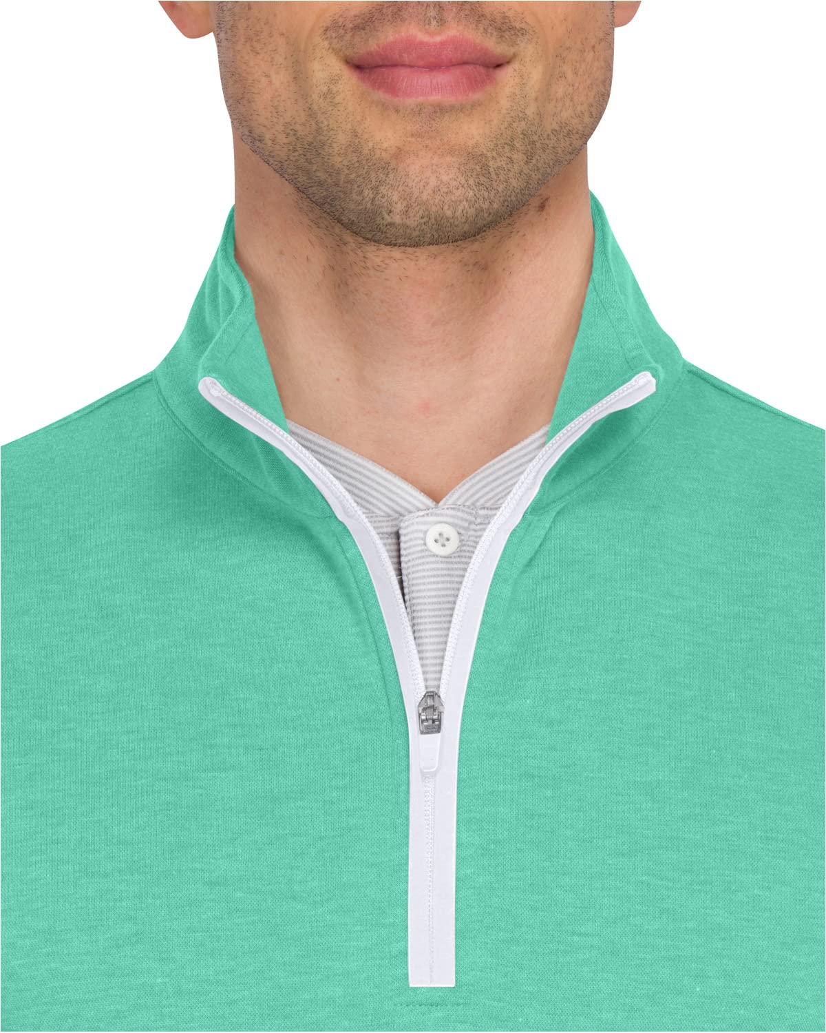 Three Sixty Six Men's Pullover Sweater - Dry Fit Breathable Half Zip Golf Jacket 4-Way Stretch Moisture Wicking & Anti-Odor