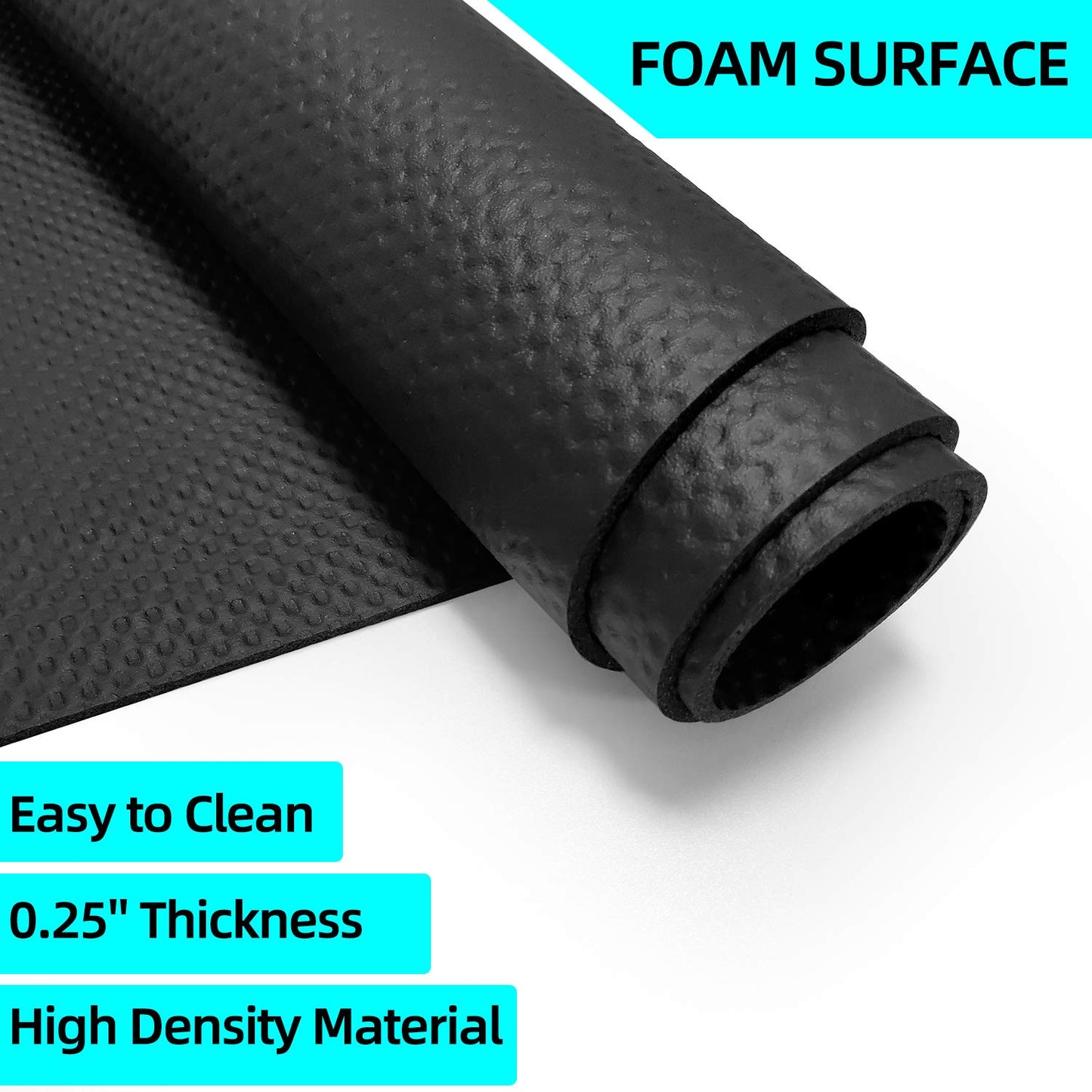Exercise Equipment Mat - Treadmill Mat, Stationary Bike Mat, Exercise Mat, Gym Equipment Waterproof Mat, Jump Rope Mat Use On Hardwood Floors and Carpet Protection (Medium - 60" X 30")