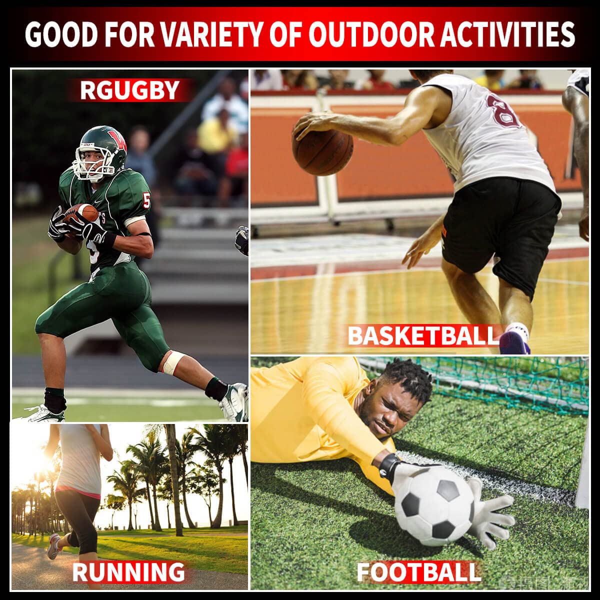 TUOY Men's Padded Compression Shirt Protective Shirt Rib Chest Protector for Football Paintball Baseball White