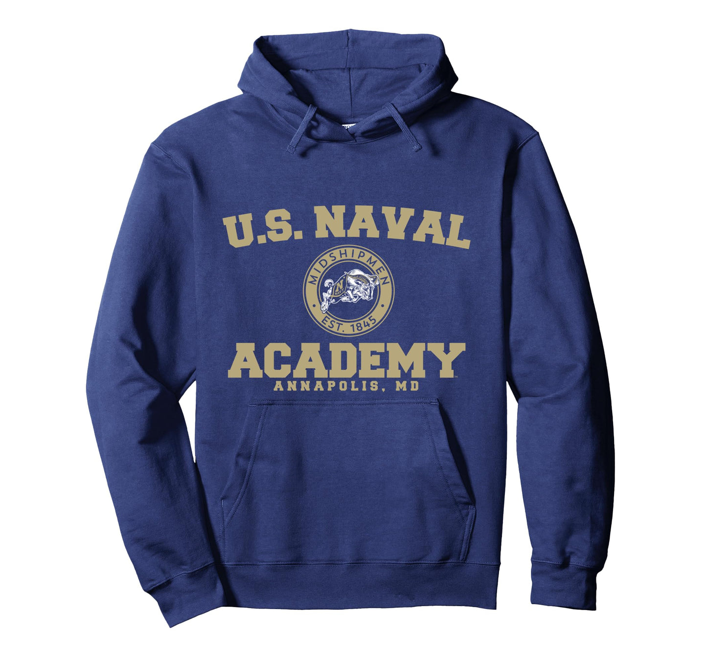 US Naval Academy Navy Midshipmen Circle Logo Pullover Hoodie