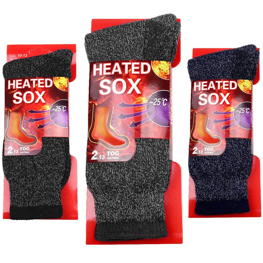 Falari 3-Pack Men's Winter Thermal Socks Heated Sox for Out Door Activities