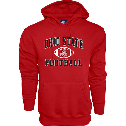 Blue 84 Men's Ohio State Buckeyes Hoodie Team Color Football, Ohio State Buckeyes Red, Medium