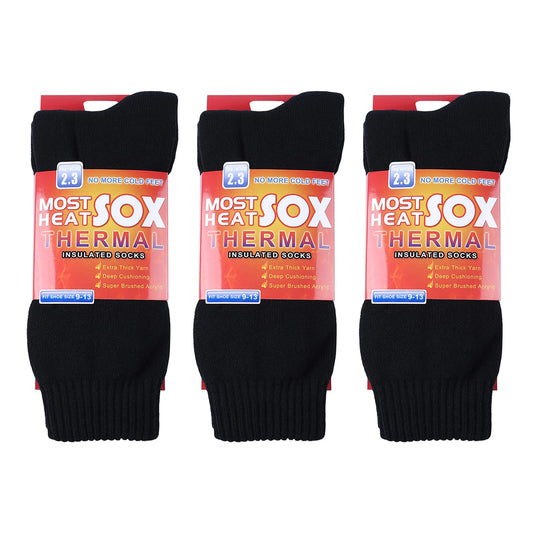 Thermal Socks for Men, Winter Warm Socks Mens for Cold Weather Extreme Temperatures,Charcoal Grey (3 Pairs)