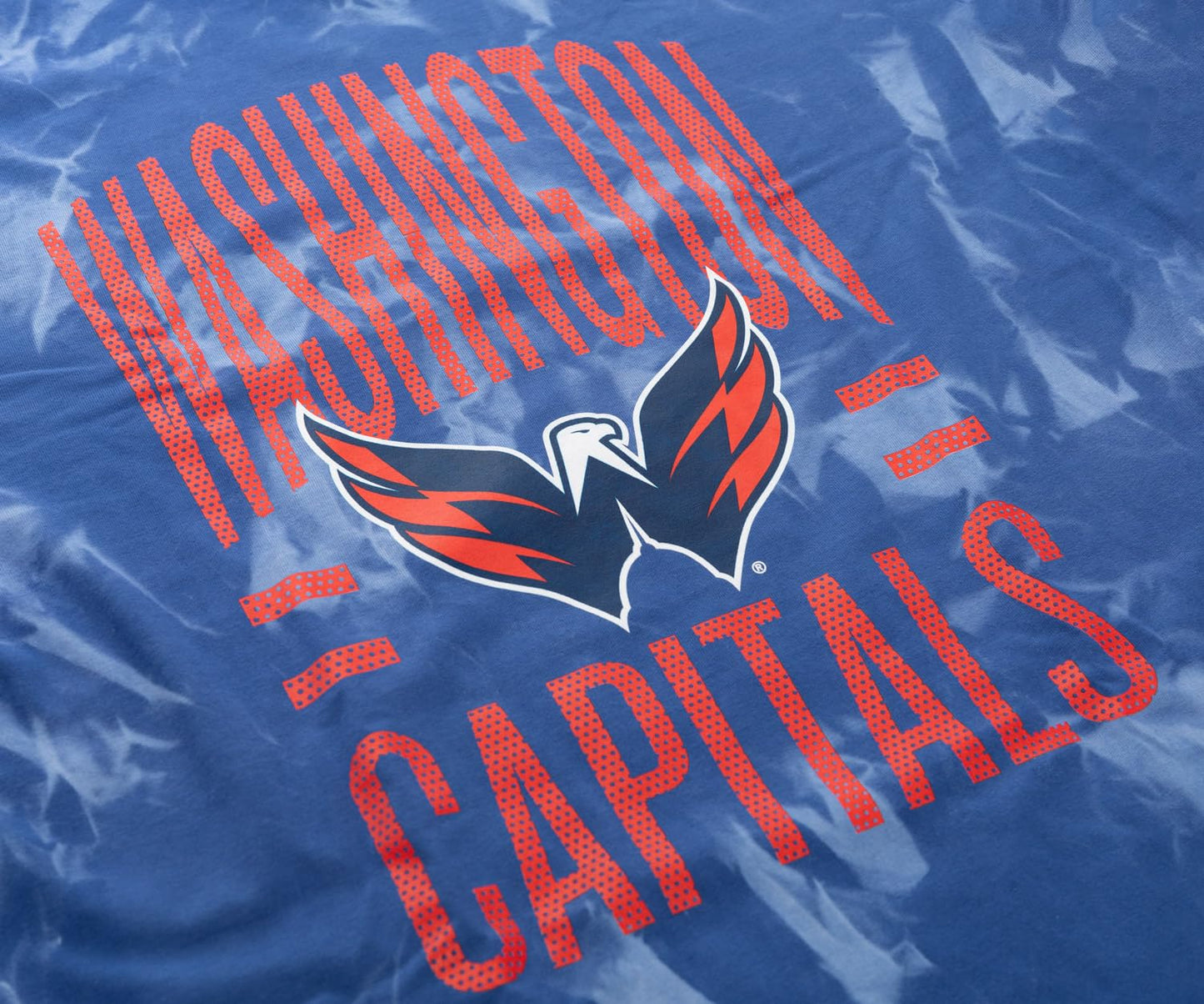 Calhoun NHL Surf & Skate Mens Crystal Tie Dye Long Sleeve Cotton Shirt – The Sunset Collection (Washington Capitals, Medium)