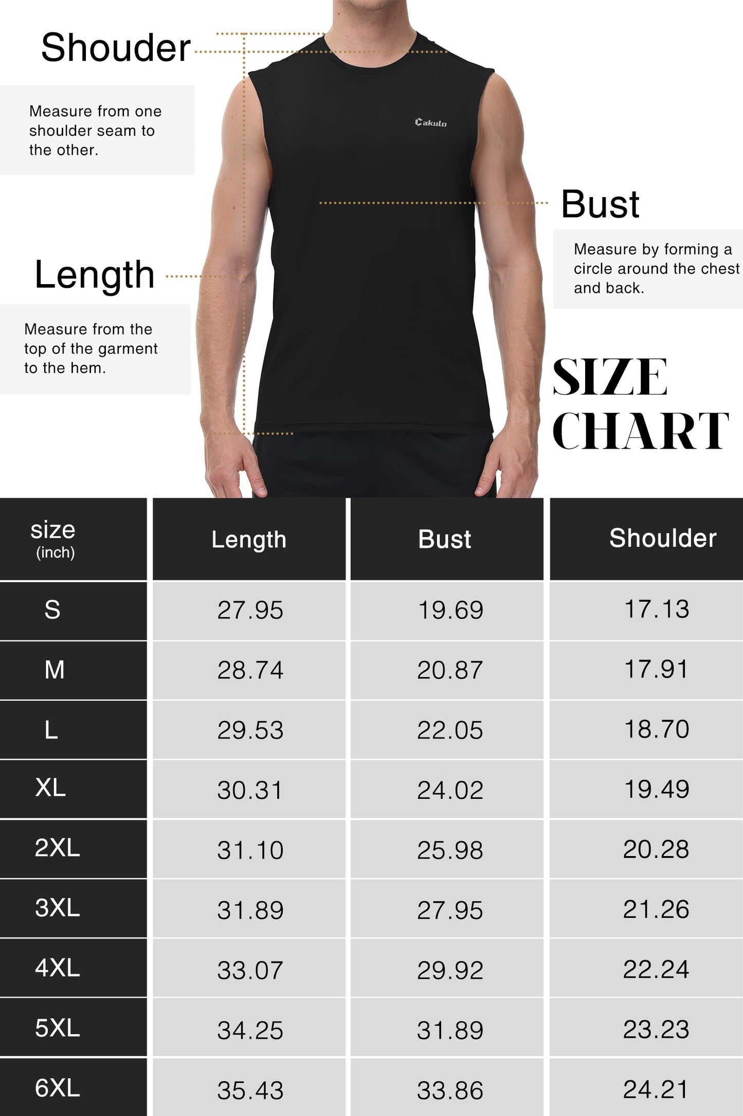 Cakulo Mens Sleeveless Muscle Workout Shirts Quick Dry Gym Athletic Running Tank Tops Pack Swim T Shirt Black/Blue/White M