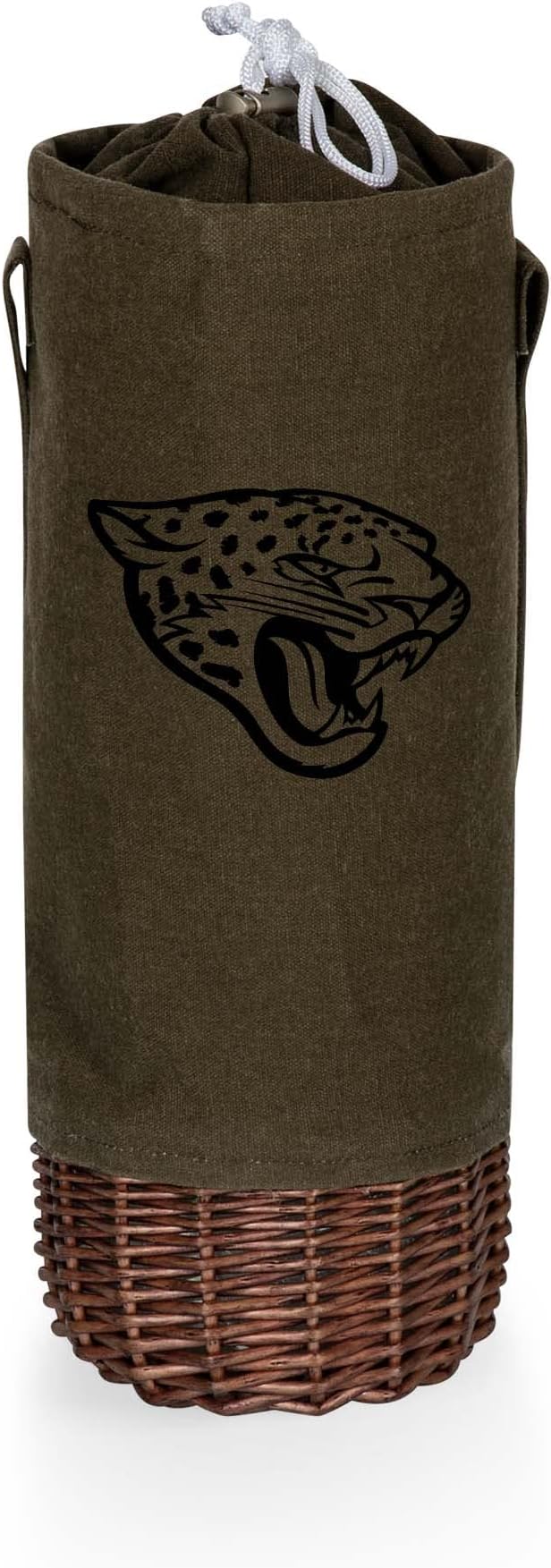 PICNIC TIME NFL Unisex-Adult NFL Malbec Insulated Canvas and Willow Wine Bottle Basket