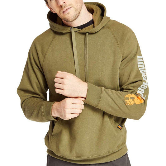 Timberland PRO mens Honcho Sport Pullover Hooded Sweatshirt, Burnt Olive, Small US