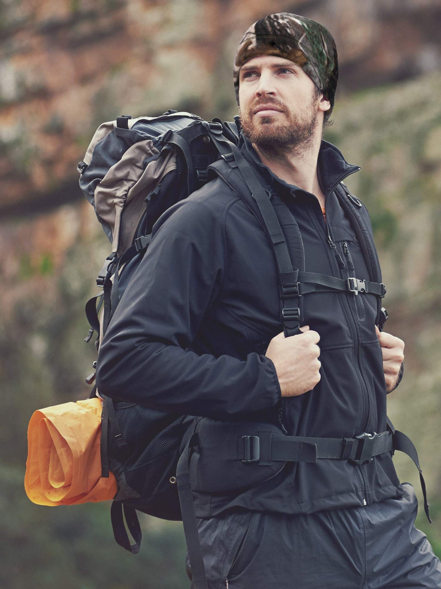 6 Pieces Winter Skull Caps Men Warm Polar Fleece Beanie Hat Windproof Unisex Watch Cap (Classic Color)