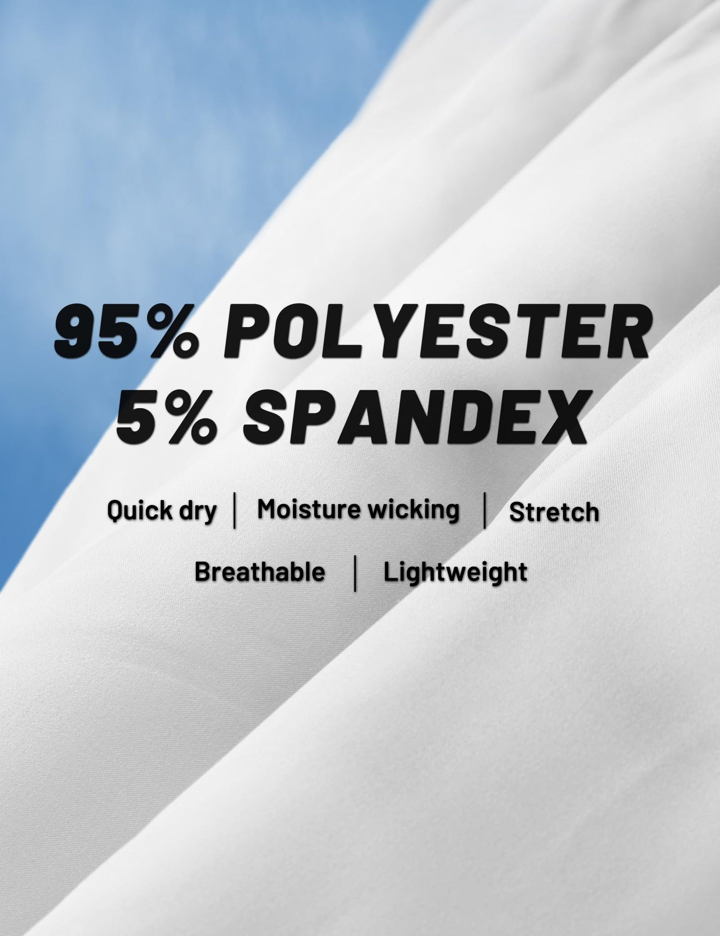 MIER White Athletic Shorts for Men 5 Inch Inseam Quick Dry Lightweight Running Gym Workout Shorts, Zipper Pockets, M