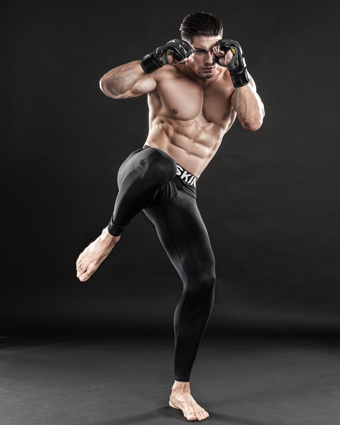 DRSKIN Men’s Compression Pants Tights Leggings Sports Baselayer Running Athletic Workout Active Thermal (Classic B01, S)