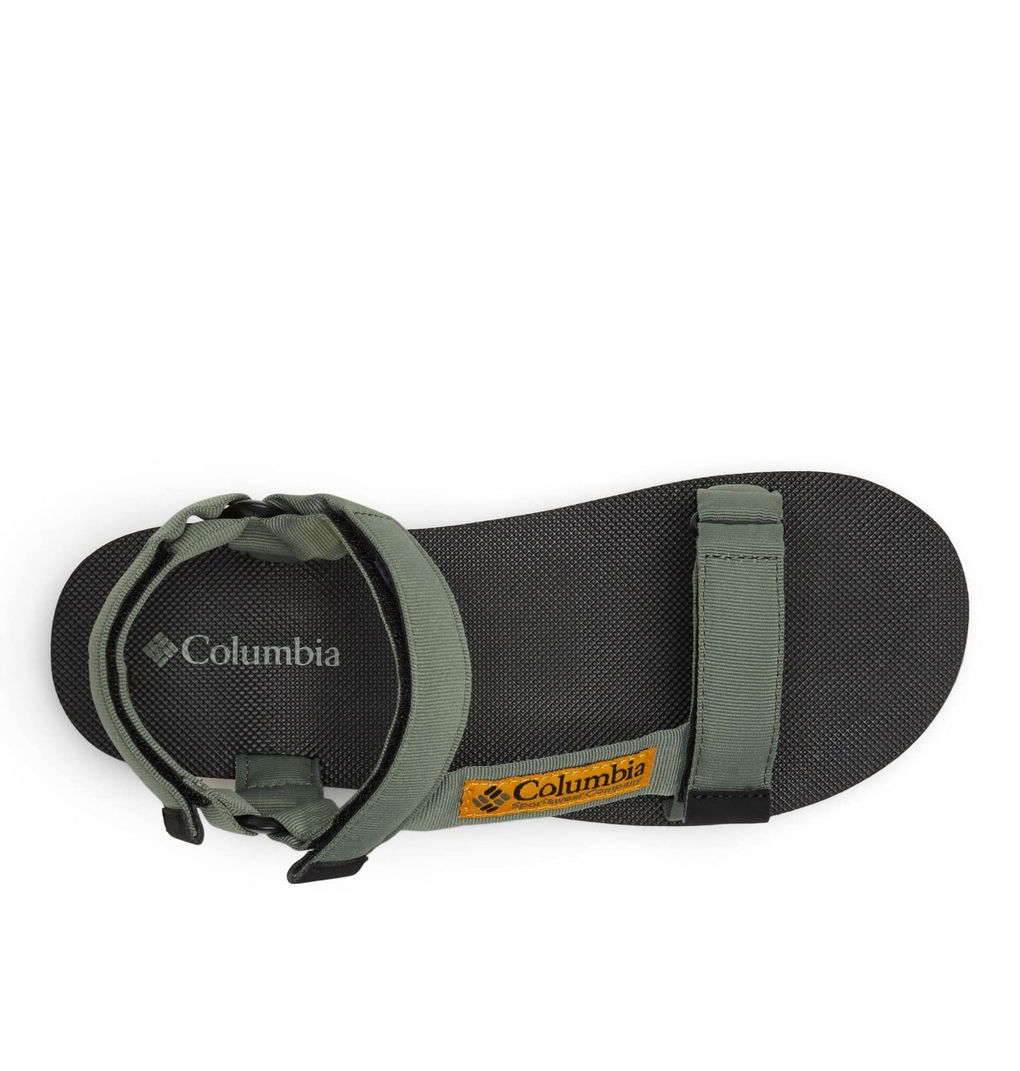 Columbia Men's Breaksider Sandal, Mosstone/Golden Yellow, 12