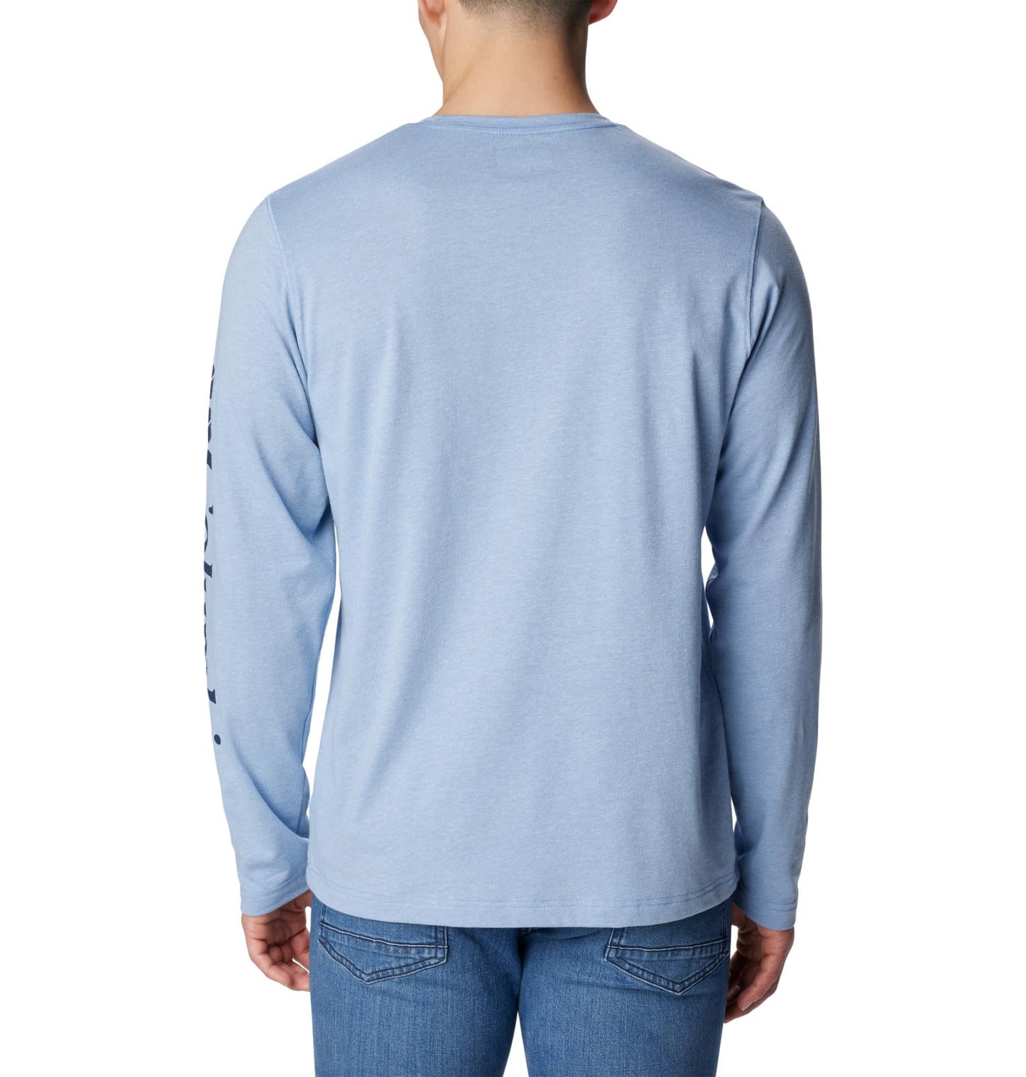 Columbia Men's Thistletown Hills Long Sleeve Logo Tee, Skyler Heather, X-Large