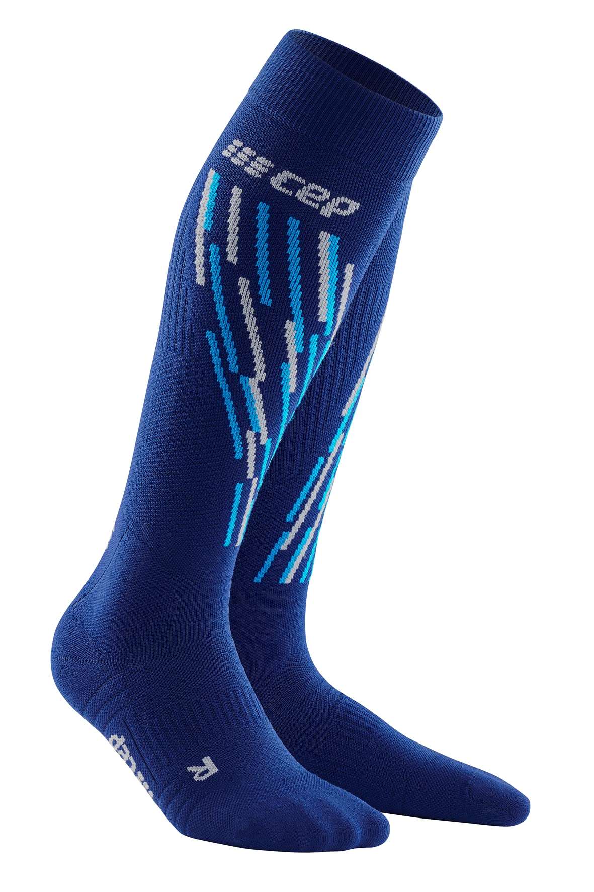 CEP Ski Thermo Socks, Blue/Azure, Men III