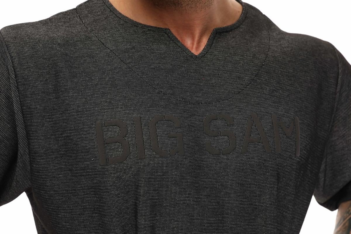 Men's Oversize Active T-Shirts, Bodybuilding Fitness Cardio Rag Top T-Shirt (Antra,XL) Anthracite