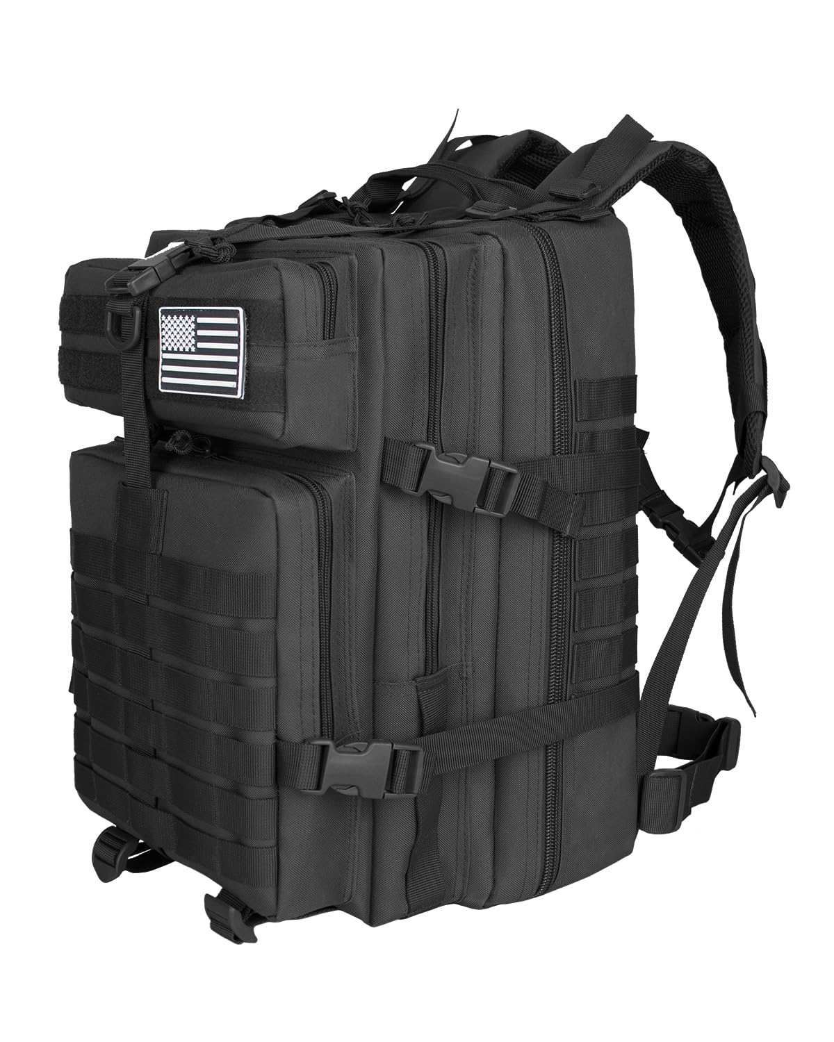 Ogguno 45L Military Tactical Backpacks For Men Trekking Daypack Bug Out Bag Lage MOLLE 3 Day Assault Pack Camping Hiking - Balck BackPack